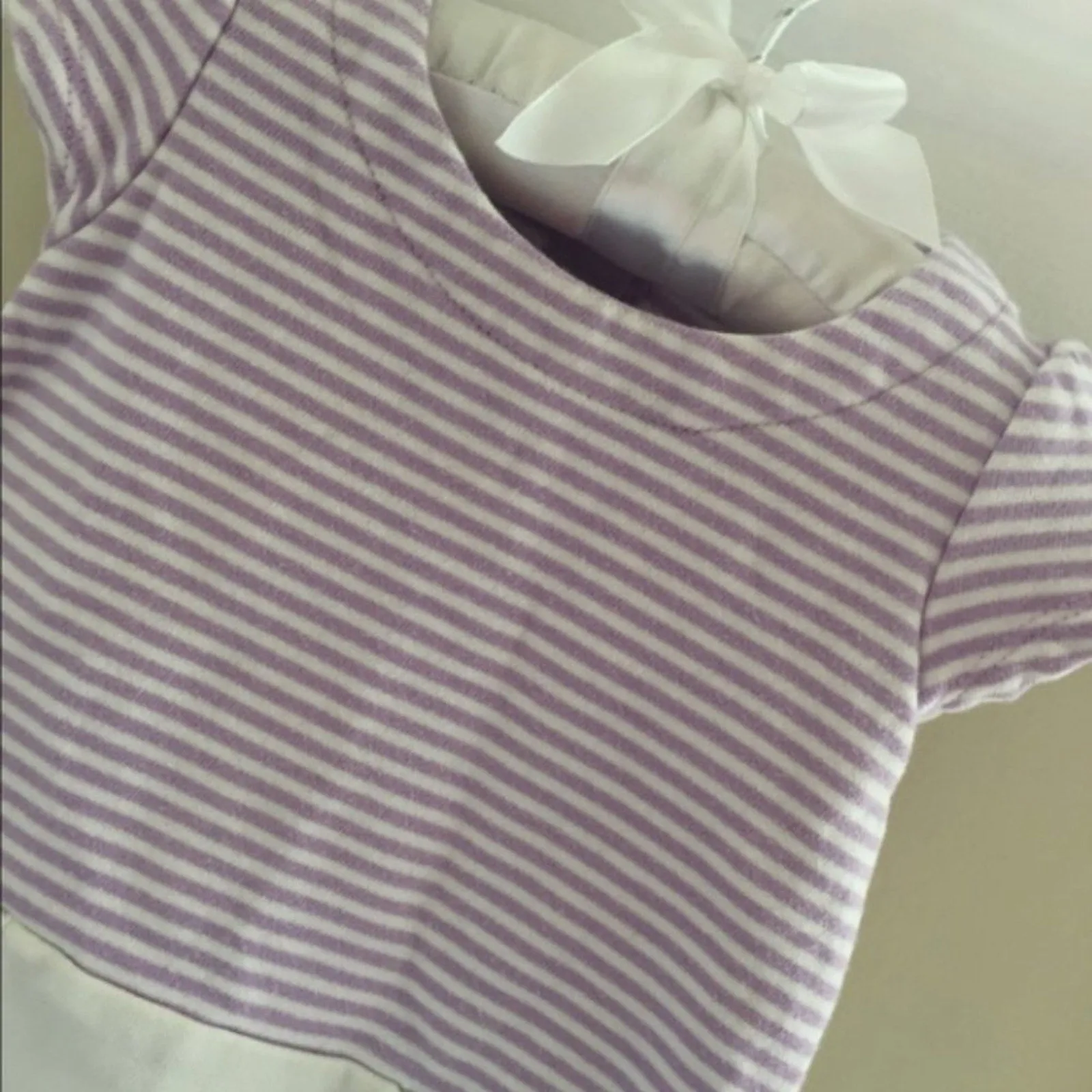 Top Rated Gymboree Purple Striped Bow Pocket Dress 6-12 Months  Ends Soon!
