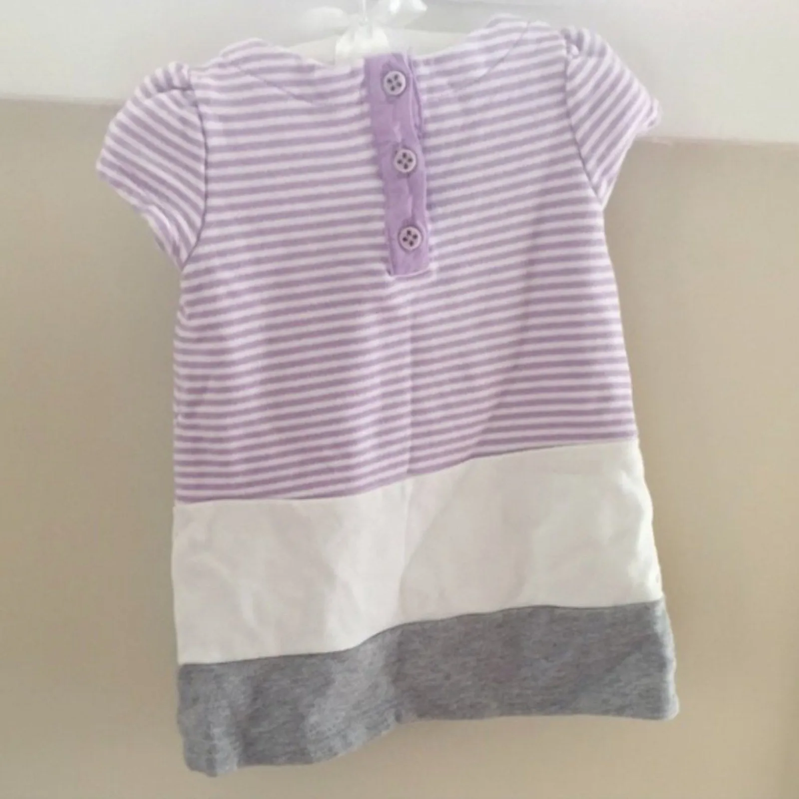 Top Rated Gymboree Purple Striped Bow Pocket Dress 6-12 Months  Ends Soon!