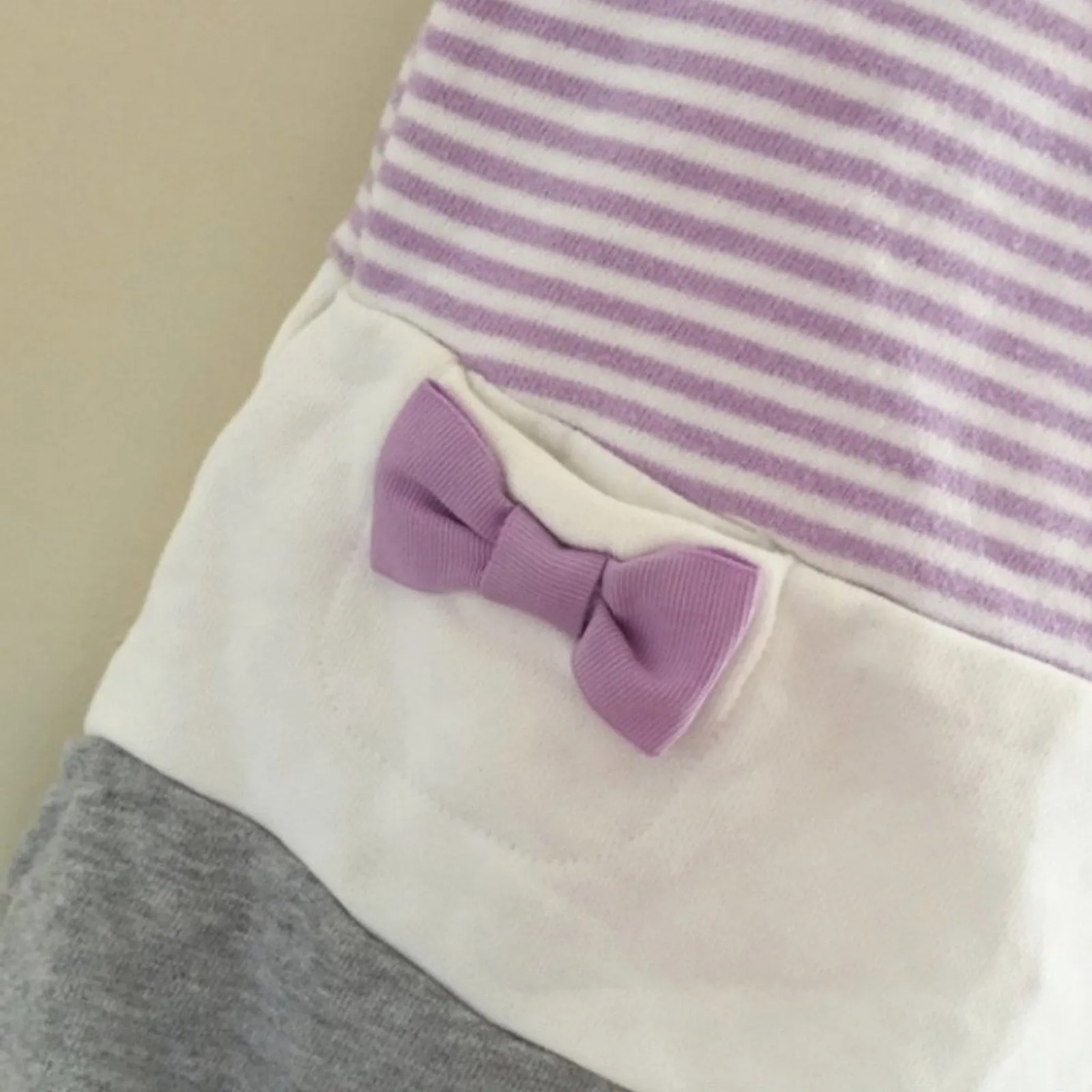 Top Rated Gymboree Purple Striped Bow Pocket Dress 6-12 Months  Ends Soon!
