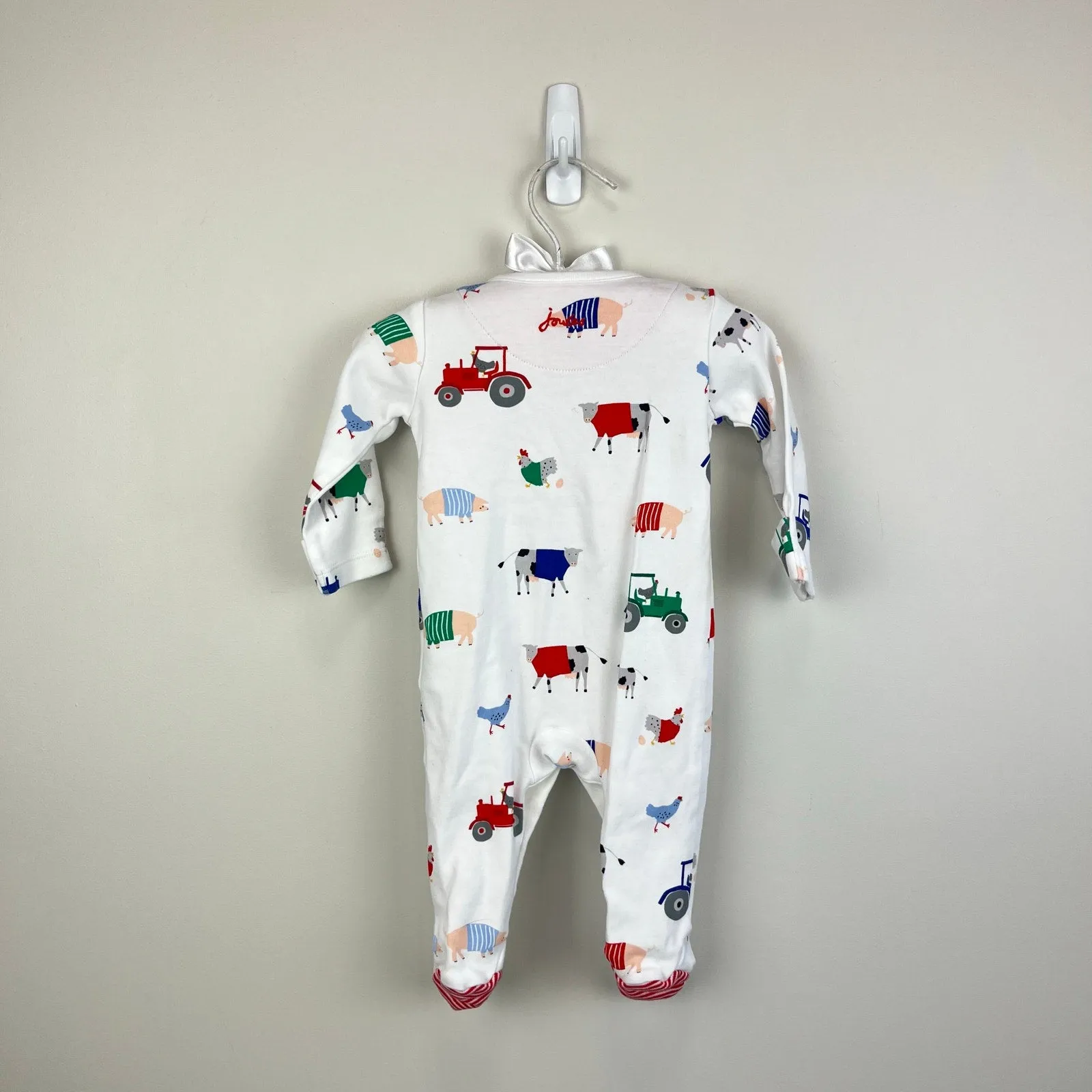 Top Rated Joules Farmyard Babygrow Footie 0-3 Months  Almost Gone!