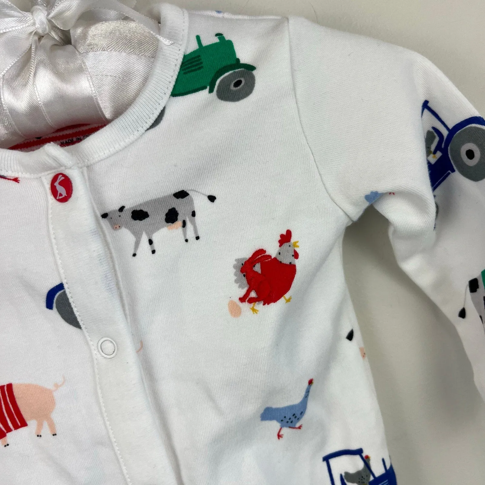 Top Rated Joules Farmyard Babygrow Footie 0-3 Months  Almost Gone!