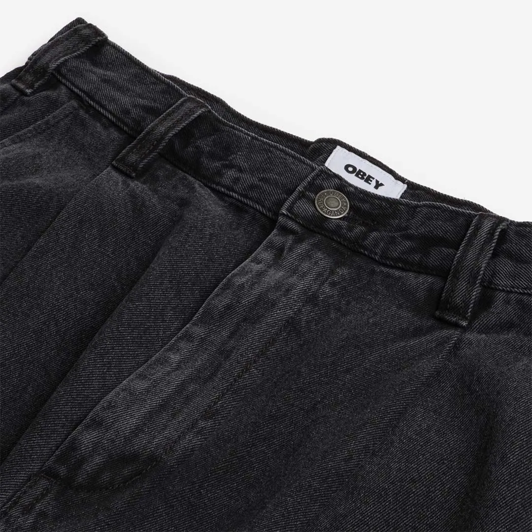 Top Rated OBEY Oliver Denim Pleated Pant  Limited Stock!