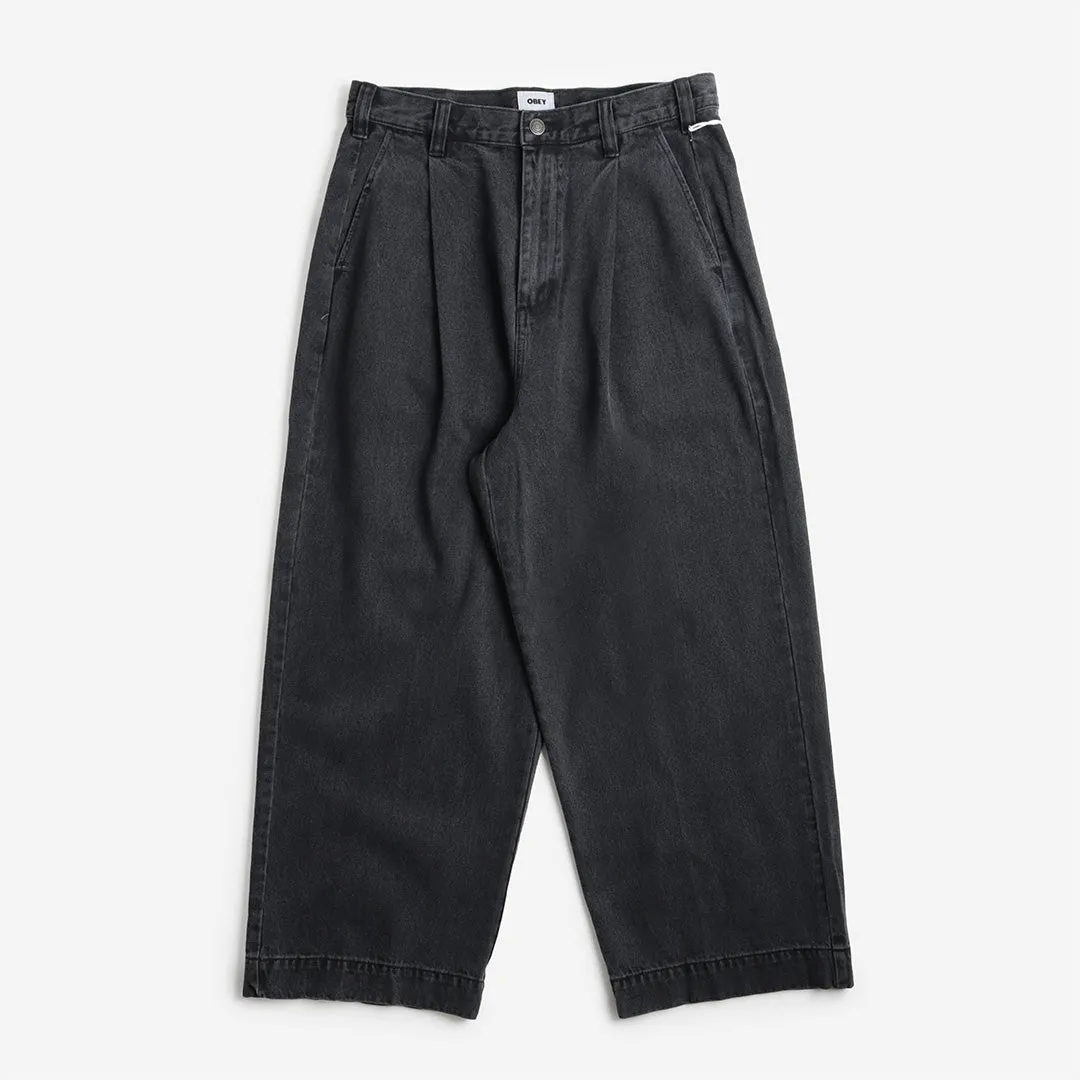 Top Rated OBEY Oliver Denim Pleated Pant  Limited Stock!