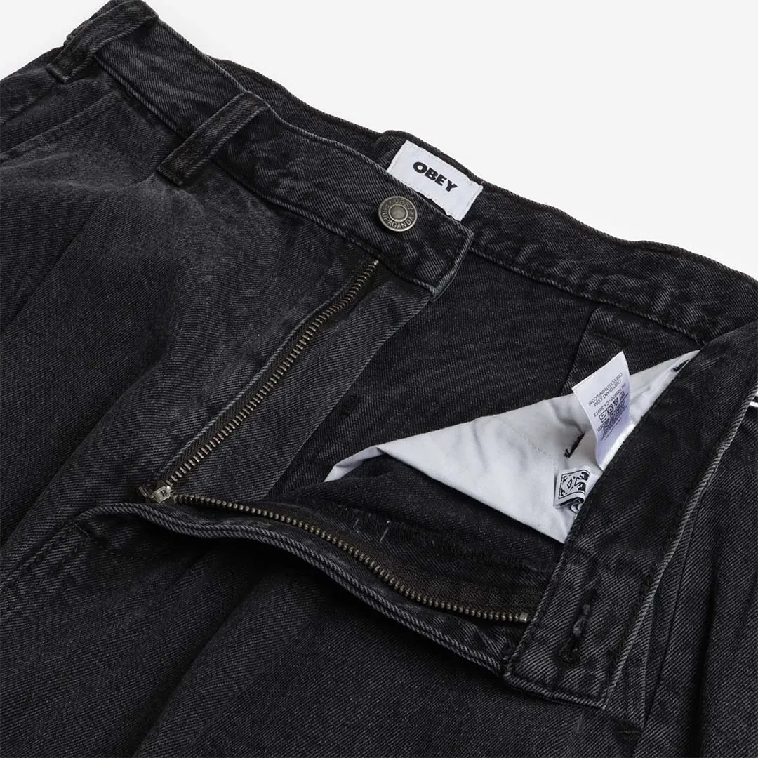 Top Rated OBEY Oliver Denim Pleated Pant  Limited Stock!