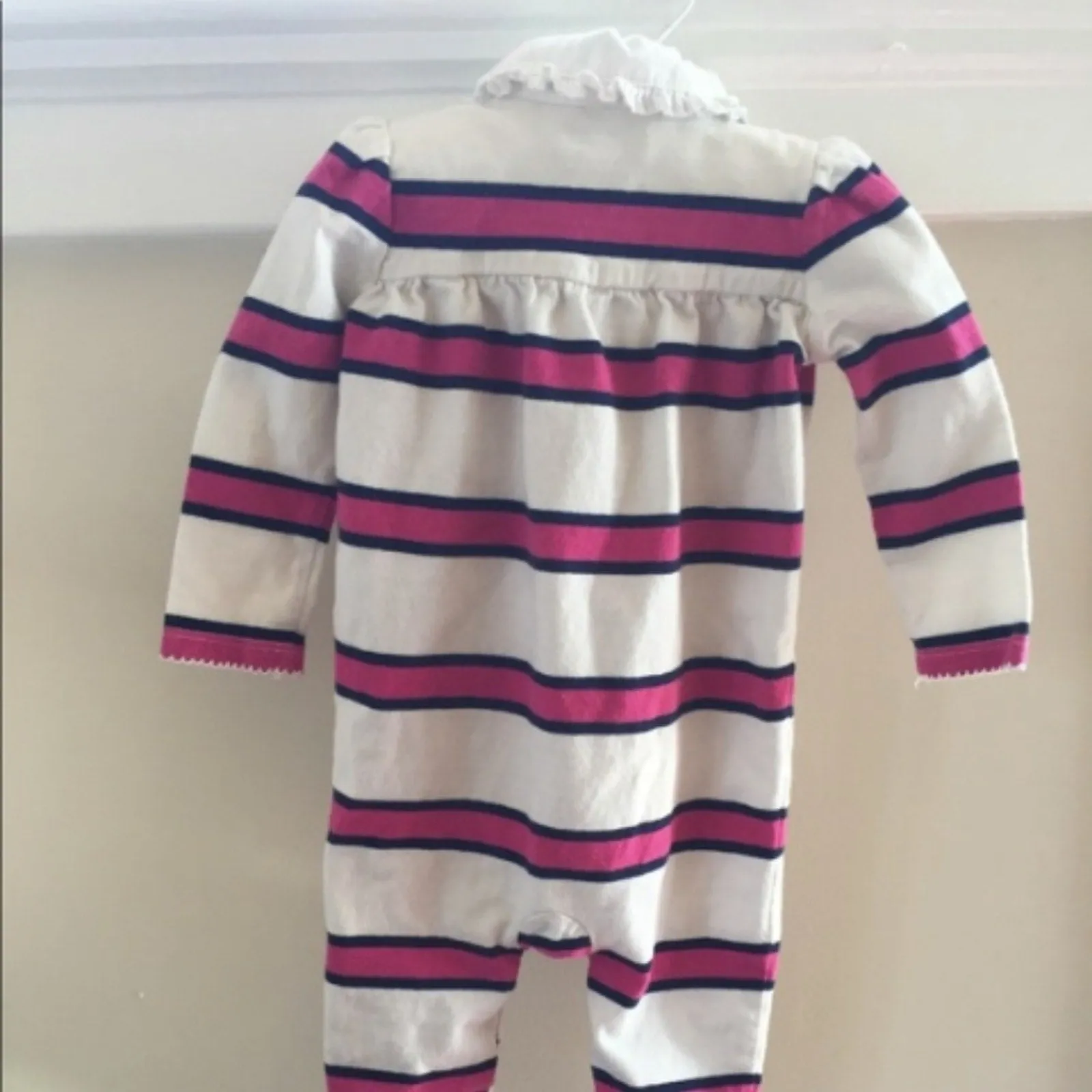Top Rated Ralph Lauren Pink Striped One Piece Outfit 6 Months  Limited Availability!