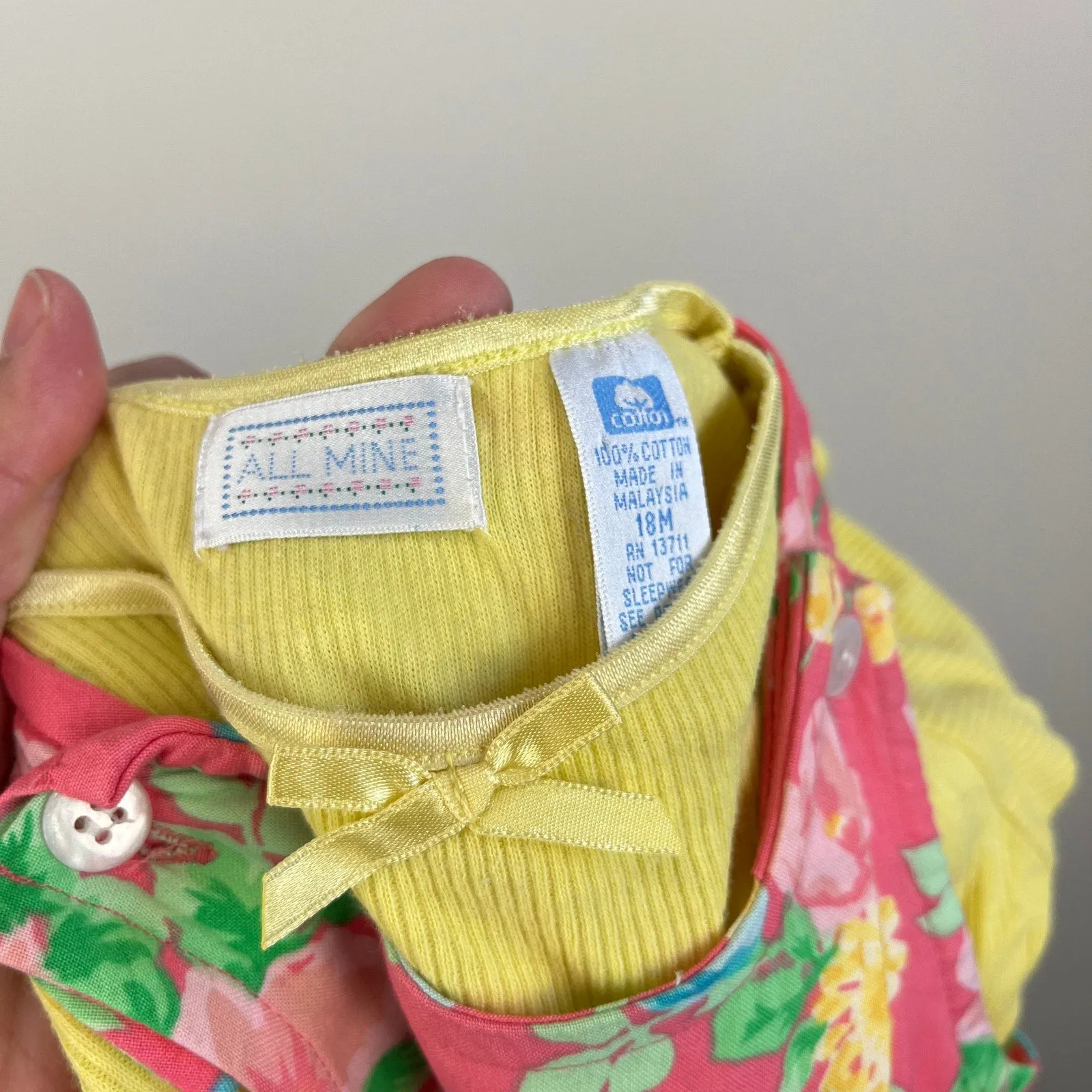 Top Rated Vintage All Mine Pink Floral Dress Set 18 Months  Today Only!