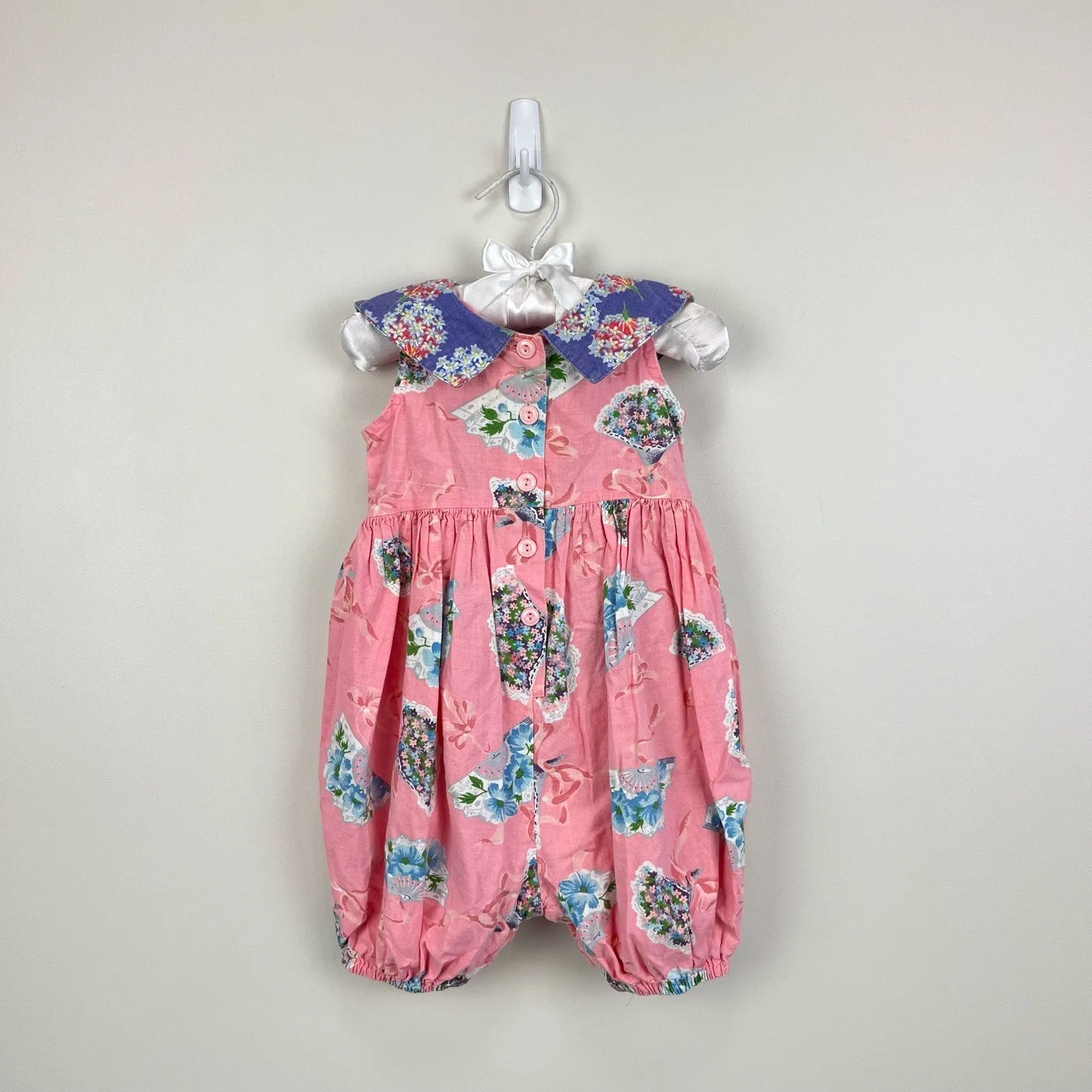 Top Rated Vintage Mousefeathers Pink Floral Romper 18 Months  Almost Gone!