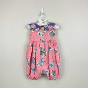 Top Rated Vintage Mousefeathers Pink Floral Romper 18 Months  Almost Gone!