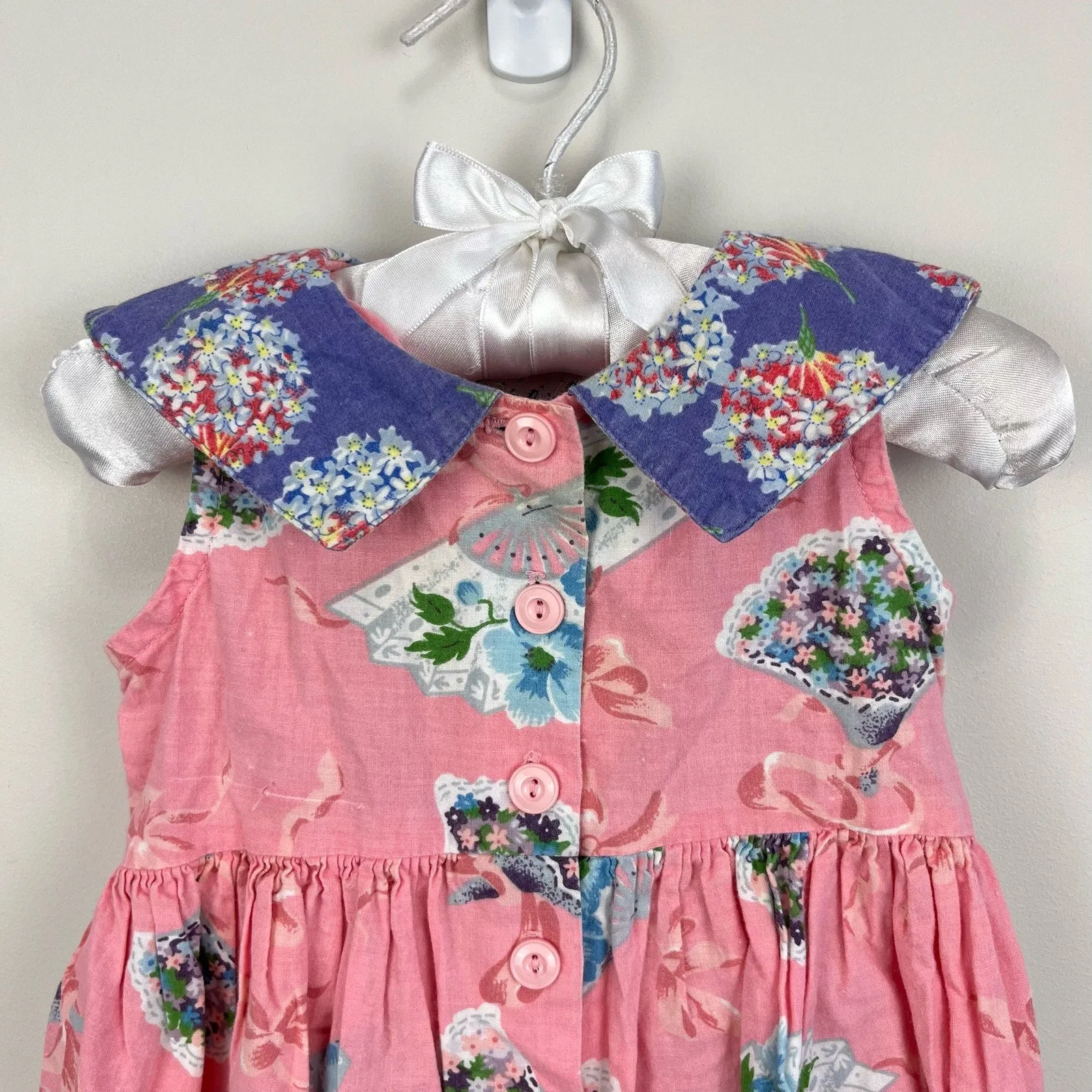 Top Rated Vintage Mousefeathers Pink Floral Romper 18 Months  Almost Gone!