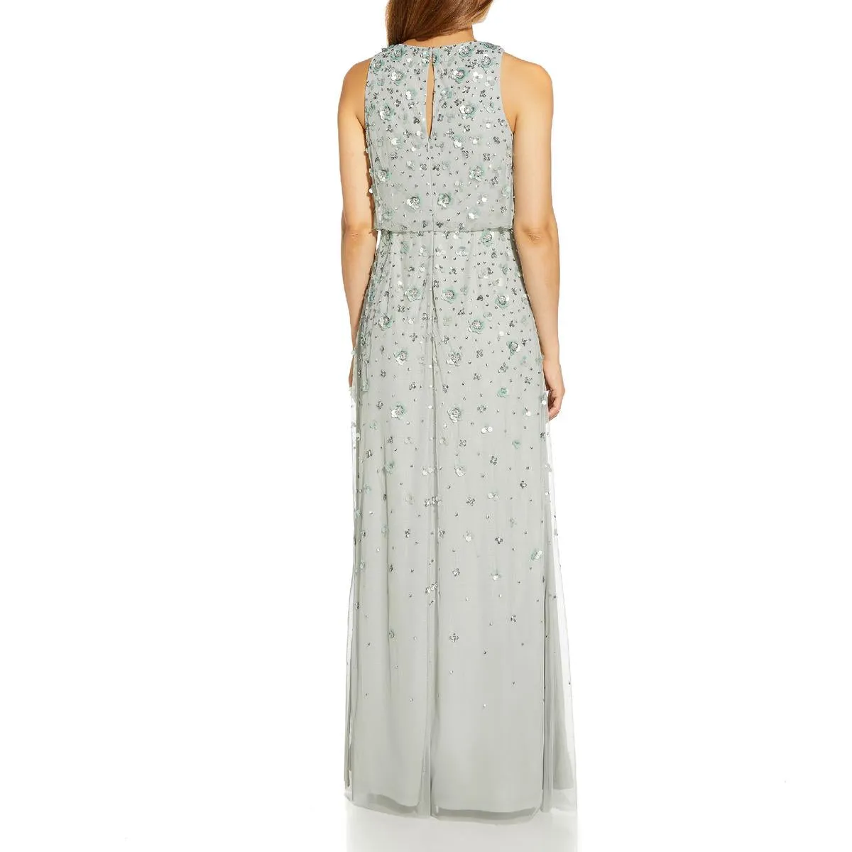Top Rated Womens Beaded Halter Evening Dress  Ends Soon!
