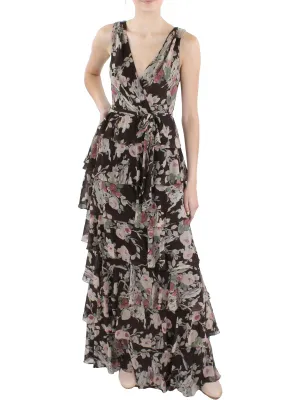 Top Rated Womens Floral Tiered Evening Dress  Limited Release!