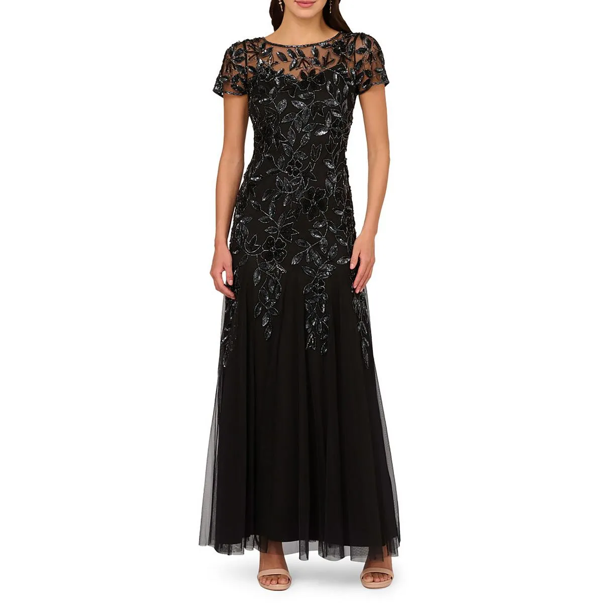 Top Rated Womens Sequined Maxi Evening Dress  Going Fast!