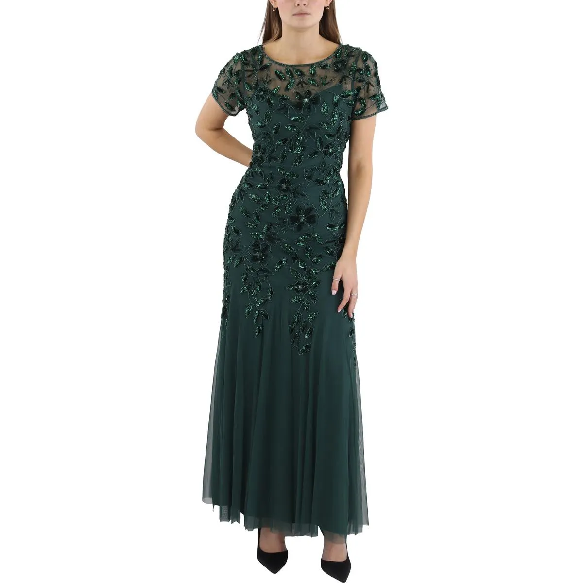 Top Rated Womens Sequined Maxi Evening Dress  Going Fast!