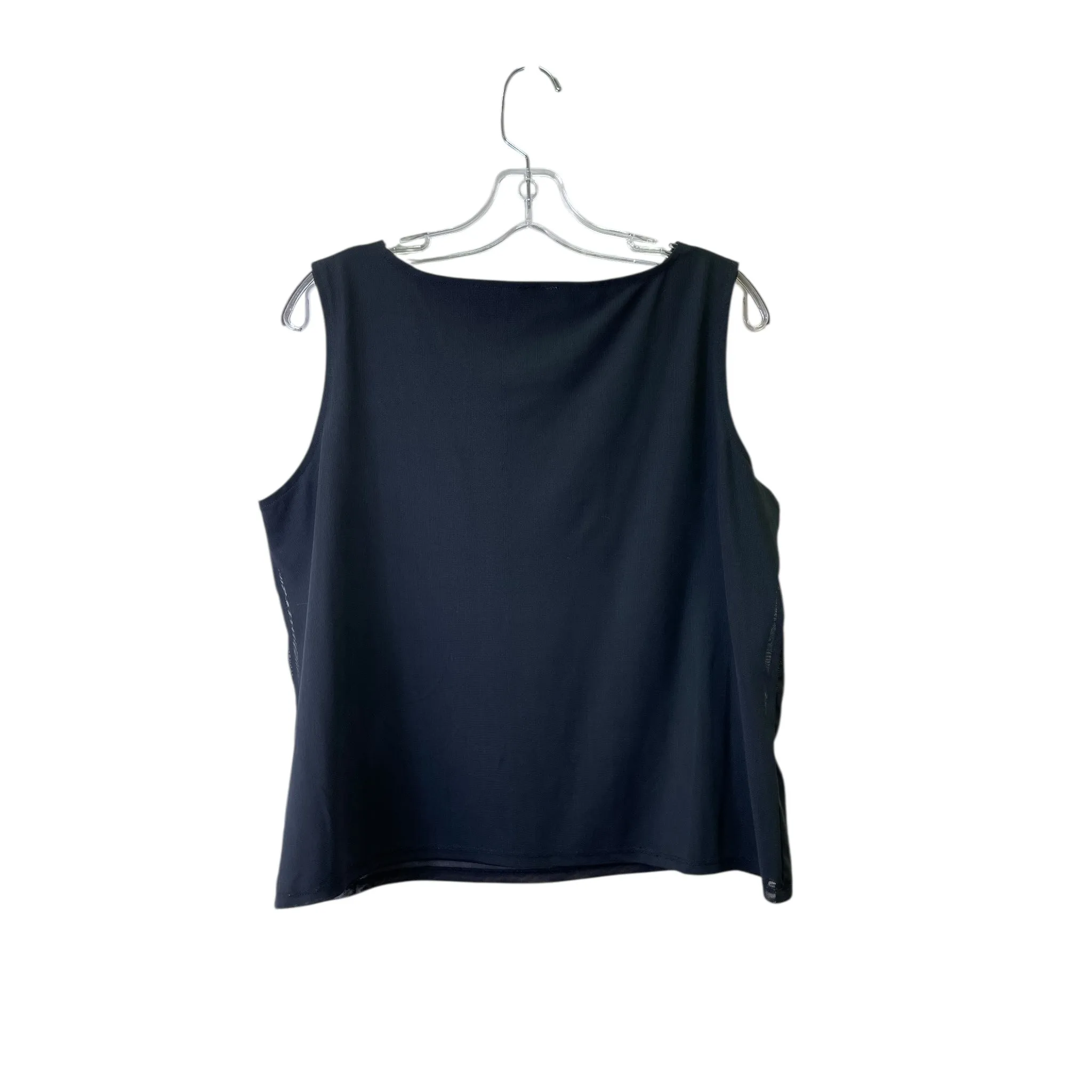 Top Sleeveless By Emma James In Black, Size:Xl
