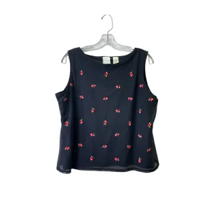 Top Sleeveless By Emma James In Black, Size:Xl
