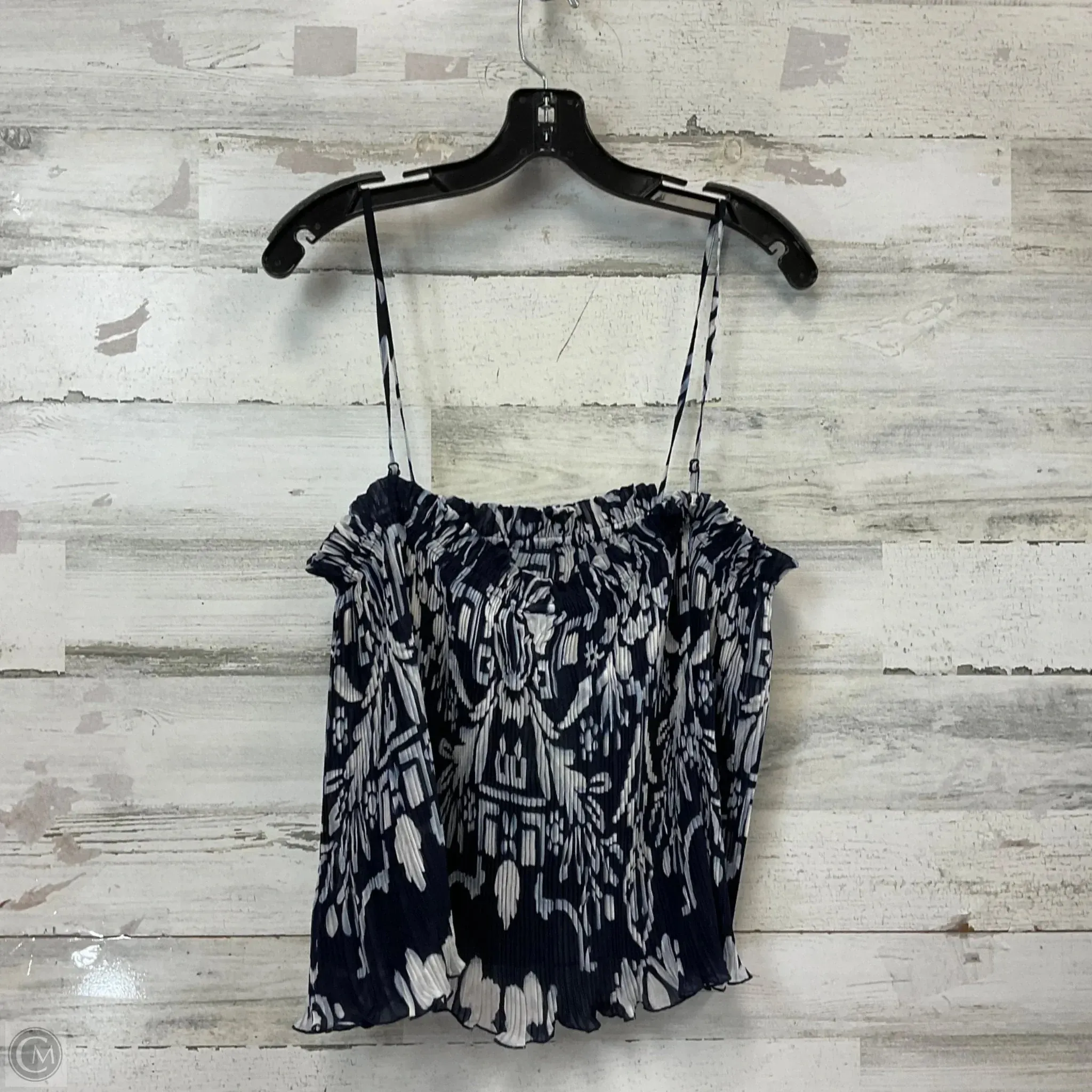 Top Sleeveless By H&m In Blue, Size: M