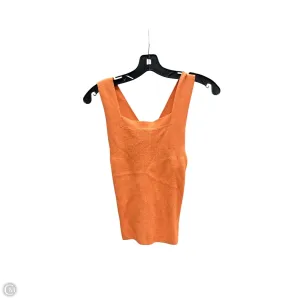 Top Sleeveless By Madewell In Orange, Size: Xs