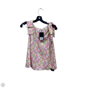 Top Sleeveless By Nine West In Floral Print, Size: S