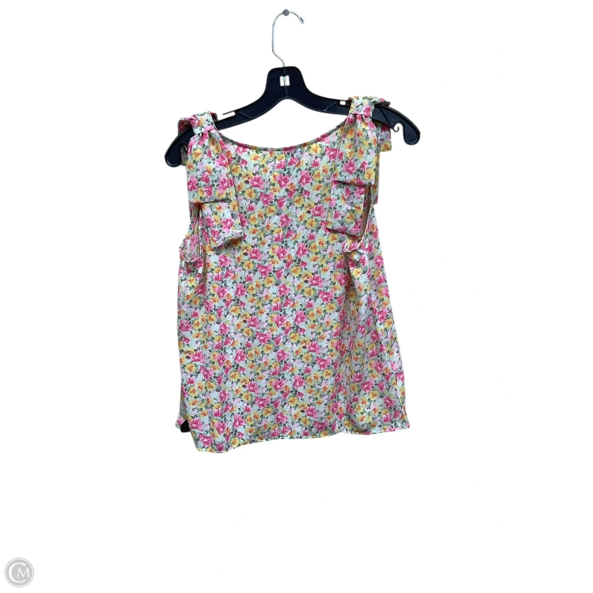 Top Sleeveless By Nine West In Floral Print, Size: S