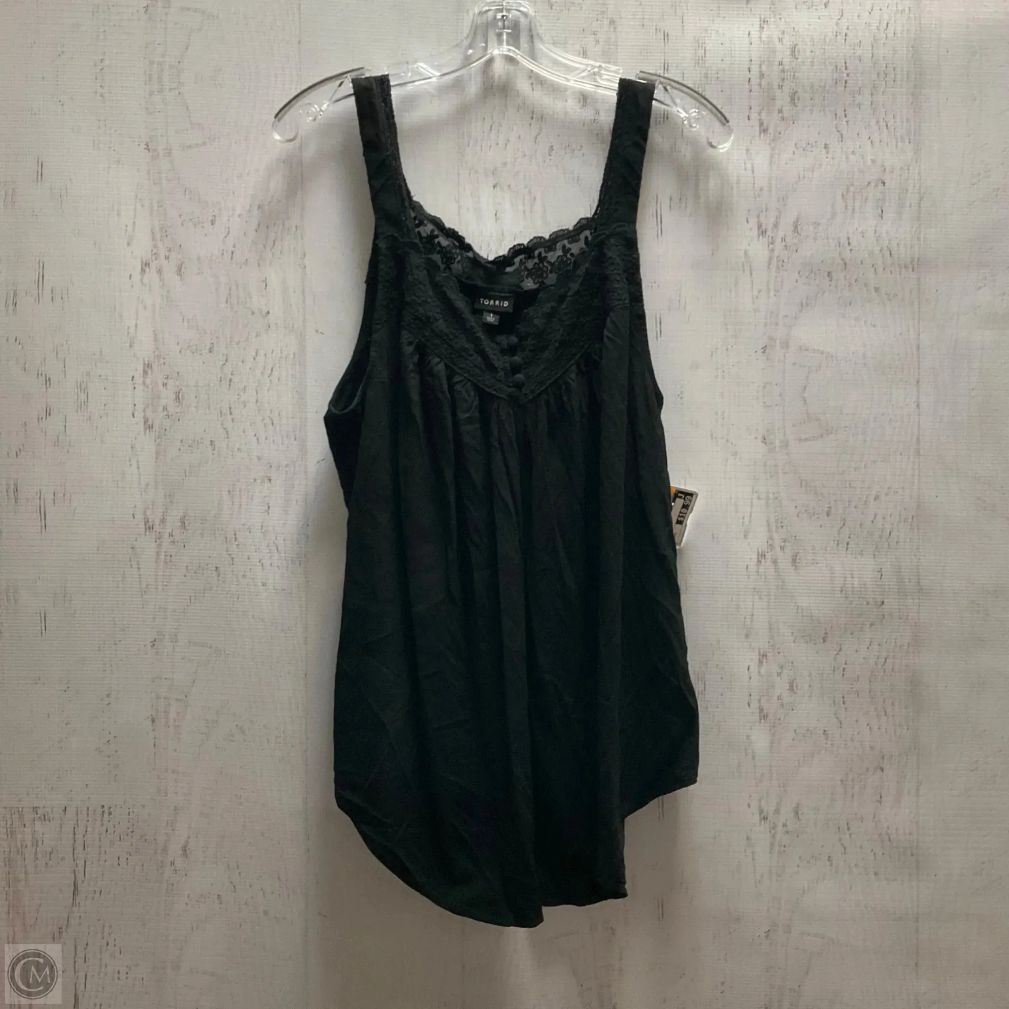 Top Sleeveless By Torrid In Black, Size: 1x