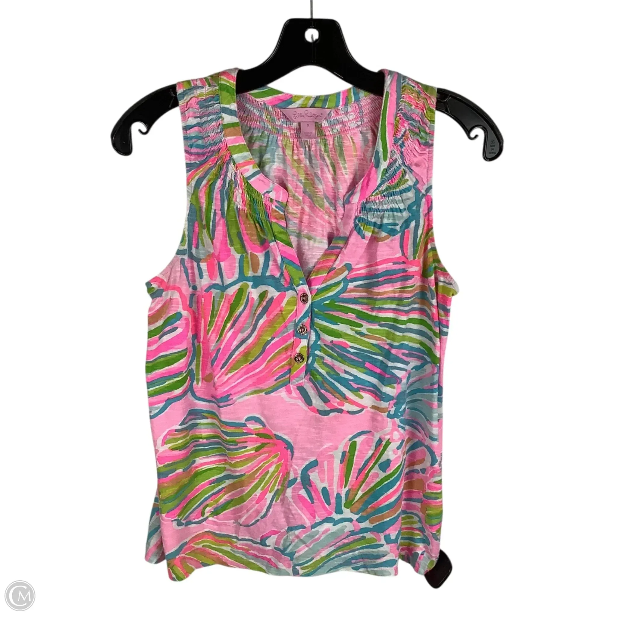 Top Sleeveless Designer By Lilly Pulitzer In Multi-colored, Size: S