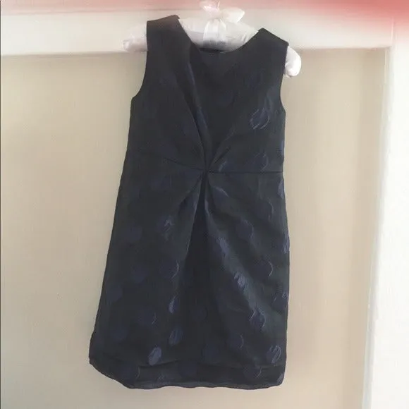 Trending Now Crewcuts Navy & Black Polka Dot Party Dress 2T  Ends Soon!