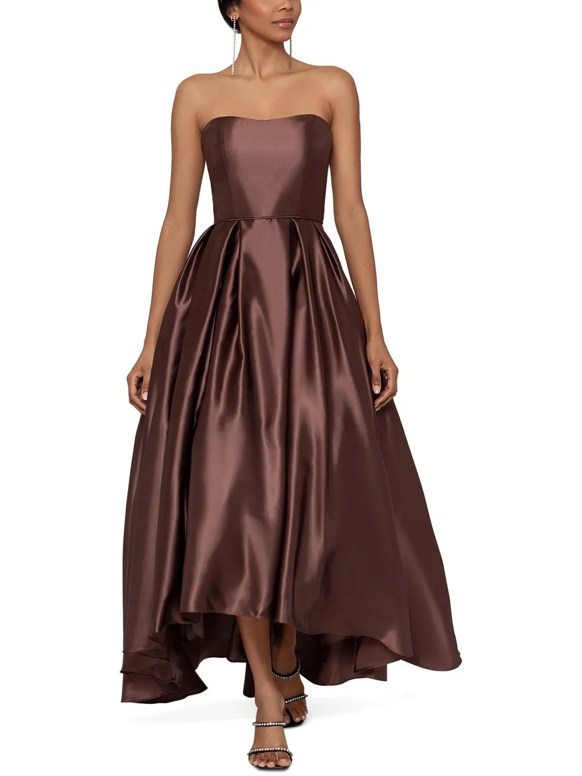 Trending Now Petites Womens Pleated Maxi Evening Dress  Almost Gone!