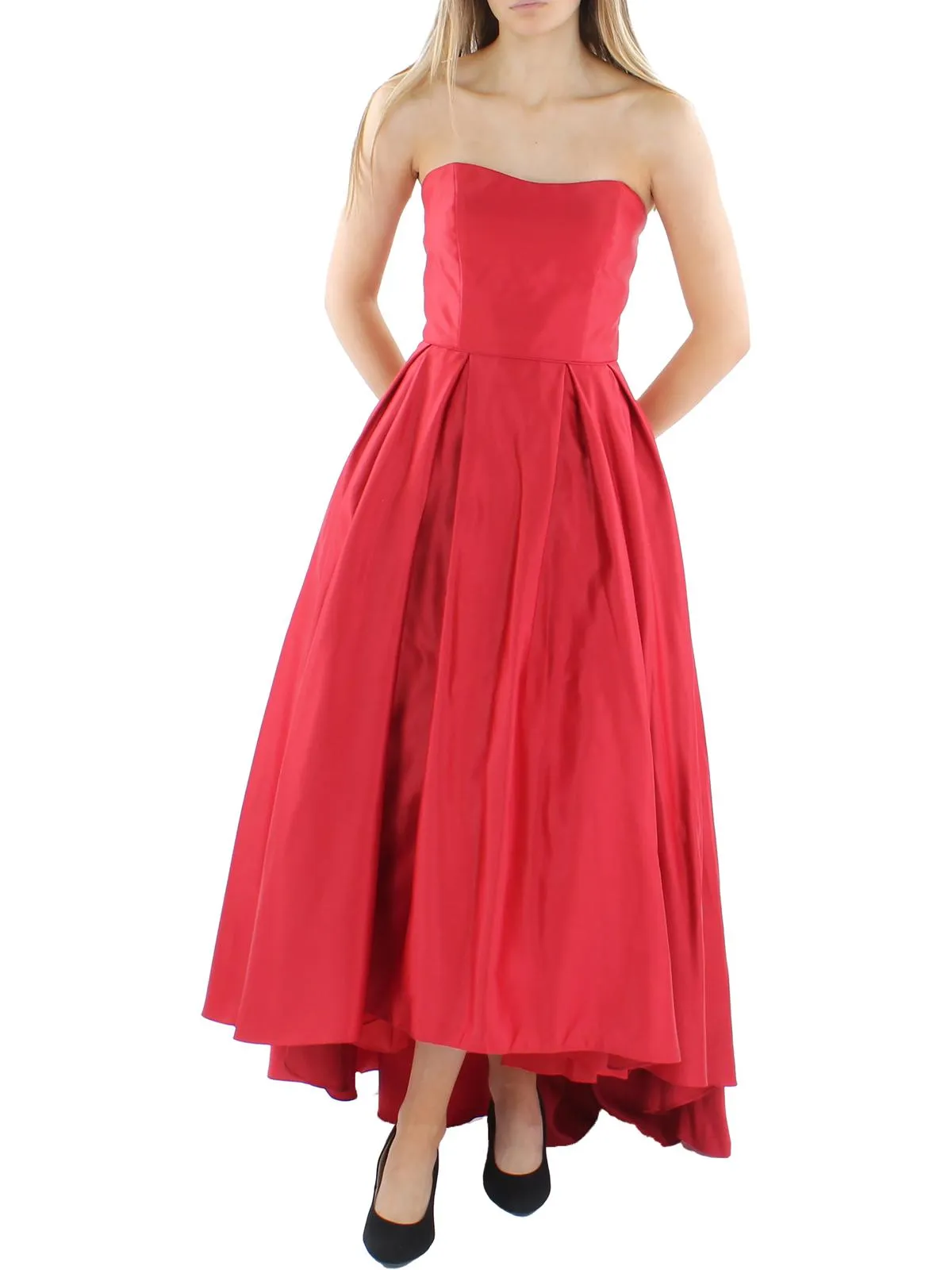 Trending Now Petites Womens Pleated Maxi Evening Dress  Almost Gone!