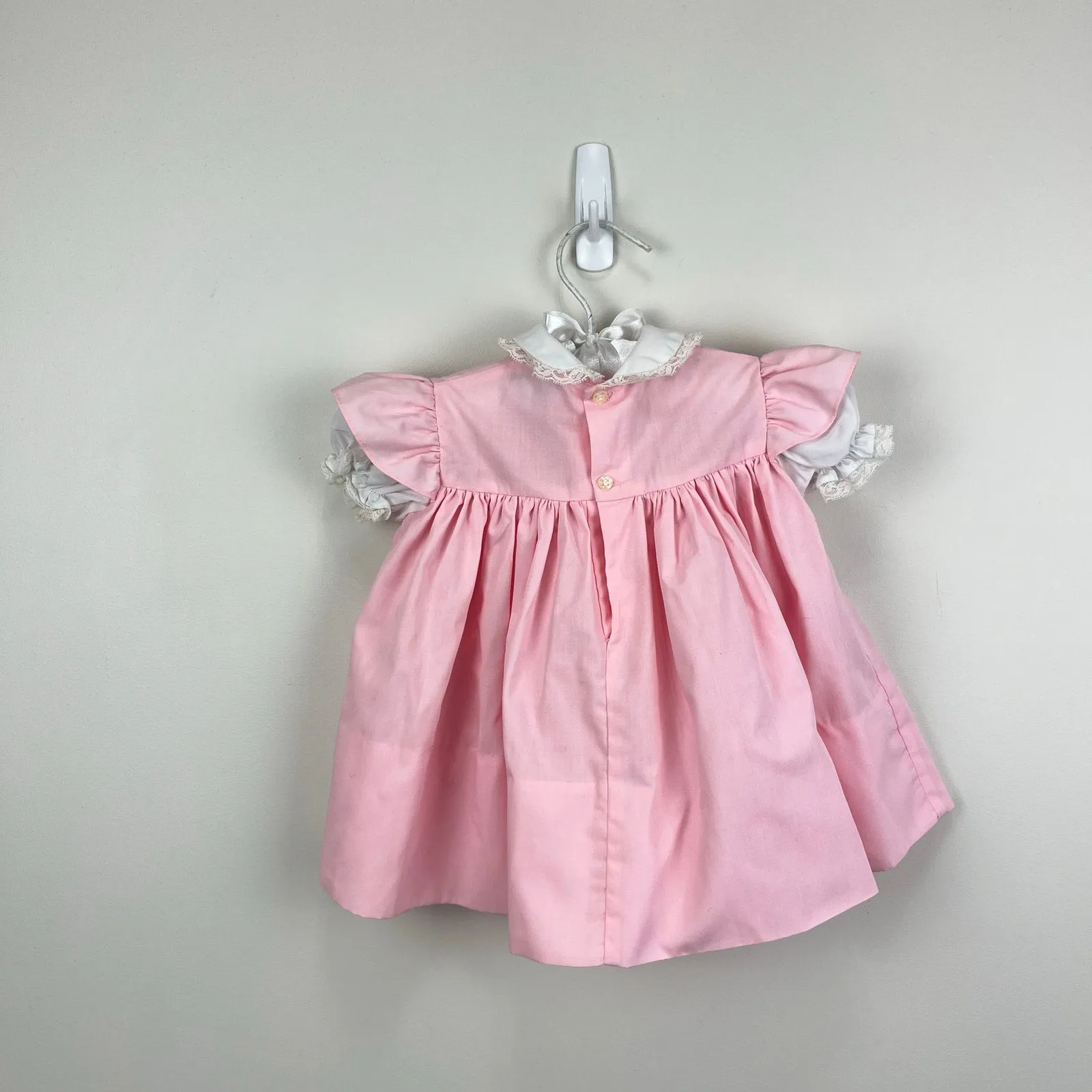 Trending Now Vintage Cherubs Smocked Pink Duck Dress 9 Months  Last Chance!