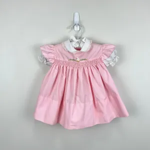Trending Now Vintage Cherubs Smocked Pink Duck Dress 9 Months  Last Chance!