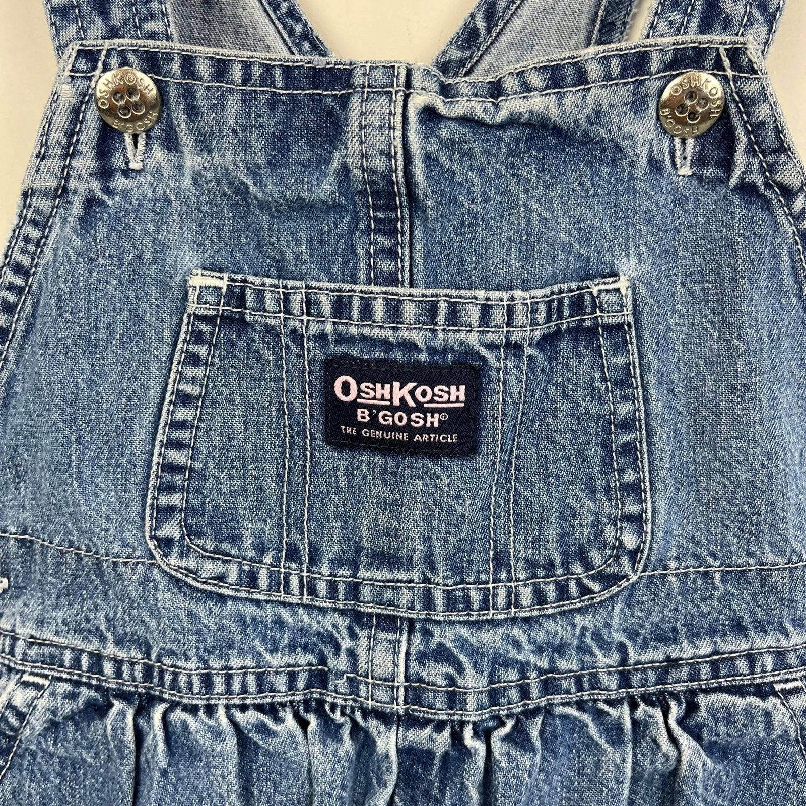 Trending Now Vintage OshKosh B'gosh Blue Jean Overalls 24 Months  Dont Miss Out!