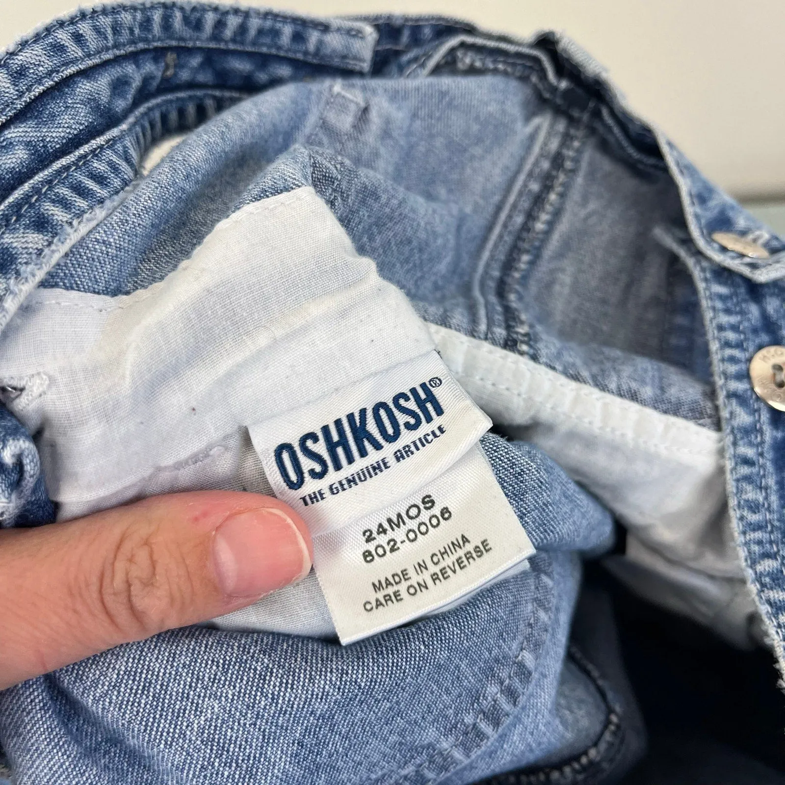 Trending Now Vintage OshKosh B'gosh Blue Jean Overalls 24 Months  Dont Miss Out!