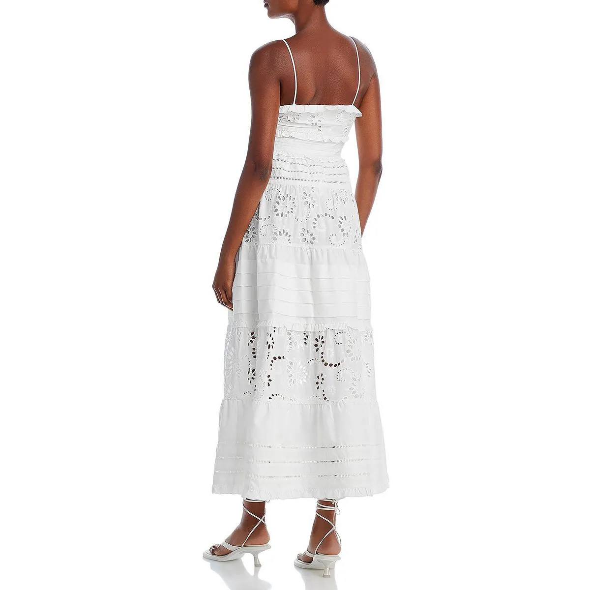 Trending Now Womens Eyelet Lace Spaghetti Straps Sundress  Stylish & Comfortable