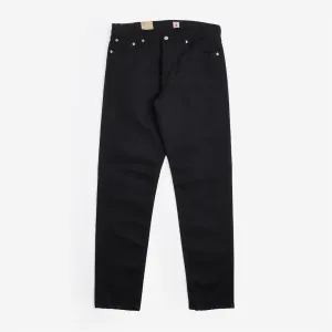 Trendy 2025 Edwin Regular Tapered Kaihara Black x Black Stretch 12.5oz Denim Jeans  Dont Miss Out!