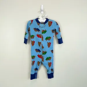 Trendy 2025 Hanna Andersson Blue Super Hero Bear Pajamas 60 cm 6-9 Months  Last Chance!