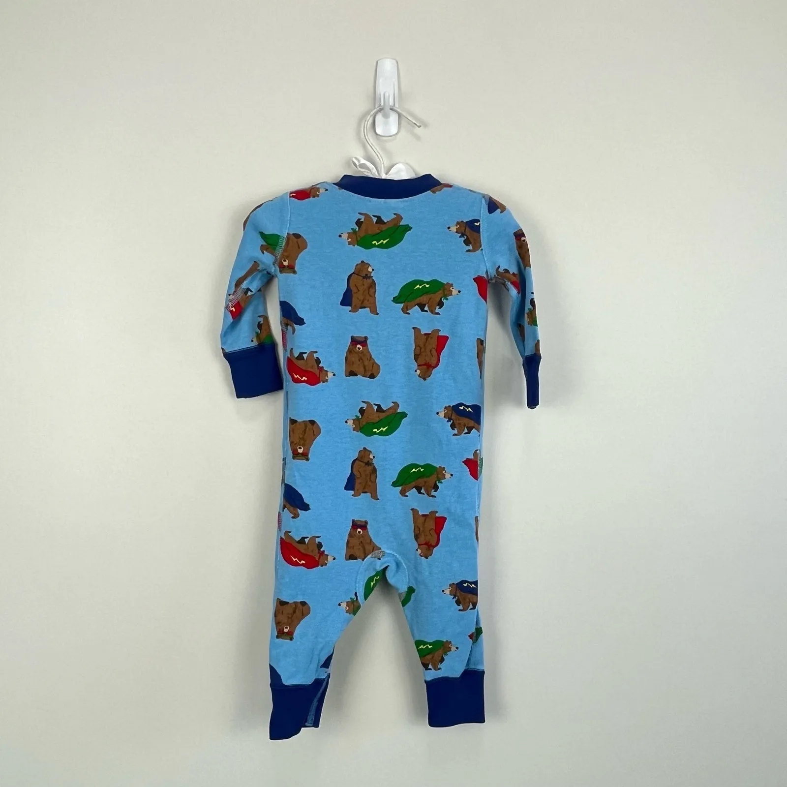 Trendy 2025 Hanna Andersson Blue Super Hero Bear Pajamas 60 cm 6-9 Months  Last Chance!