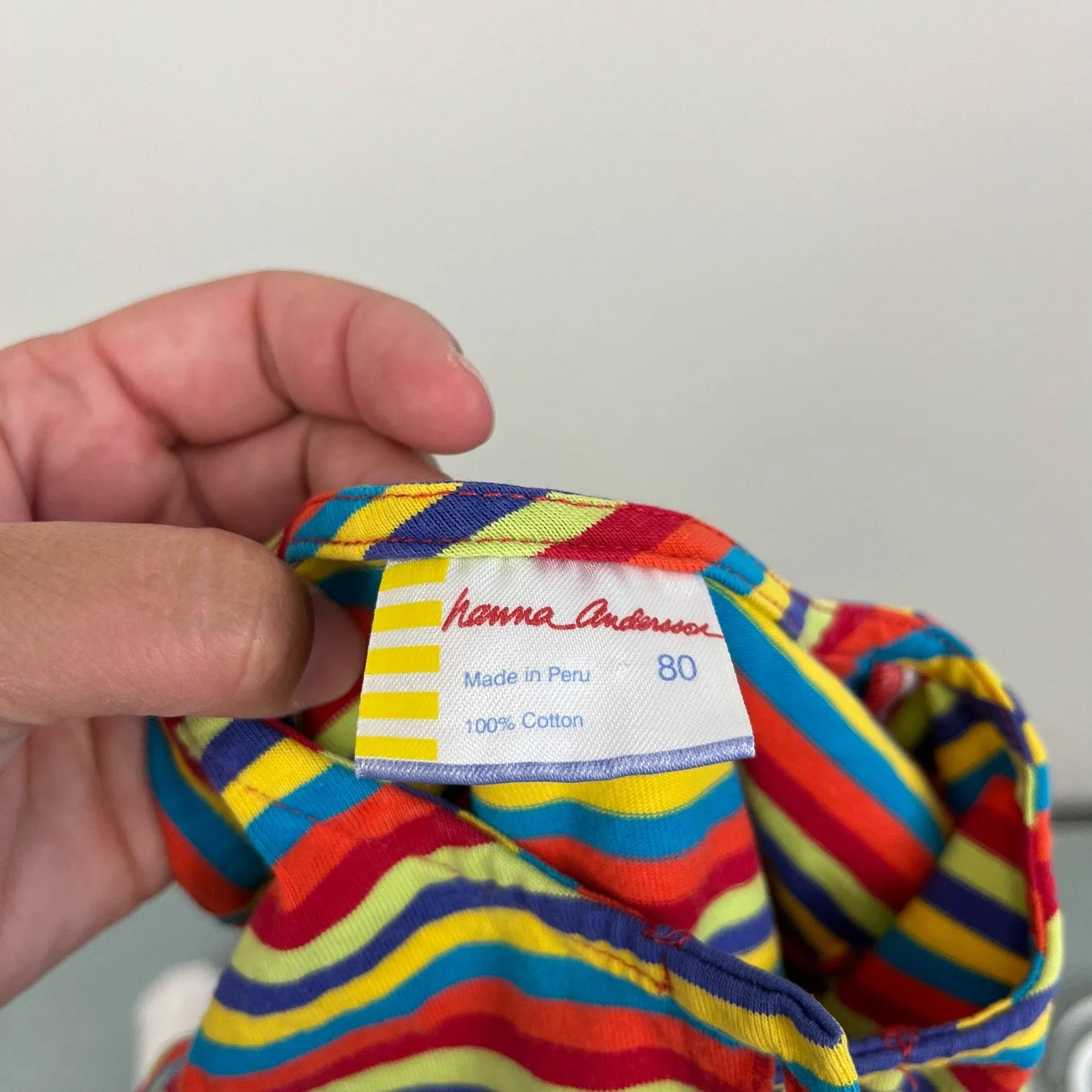 Trendy 2025 Hanna Andersson Long Sleeve Rainbow Striped Play Dress 80 cm 18-24 Months  Last Chance!