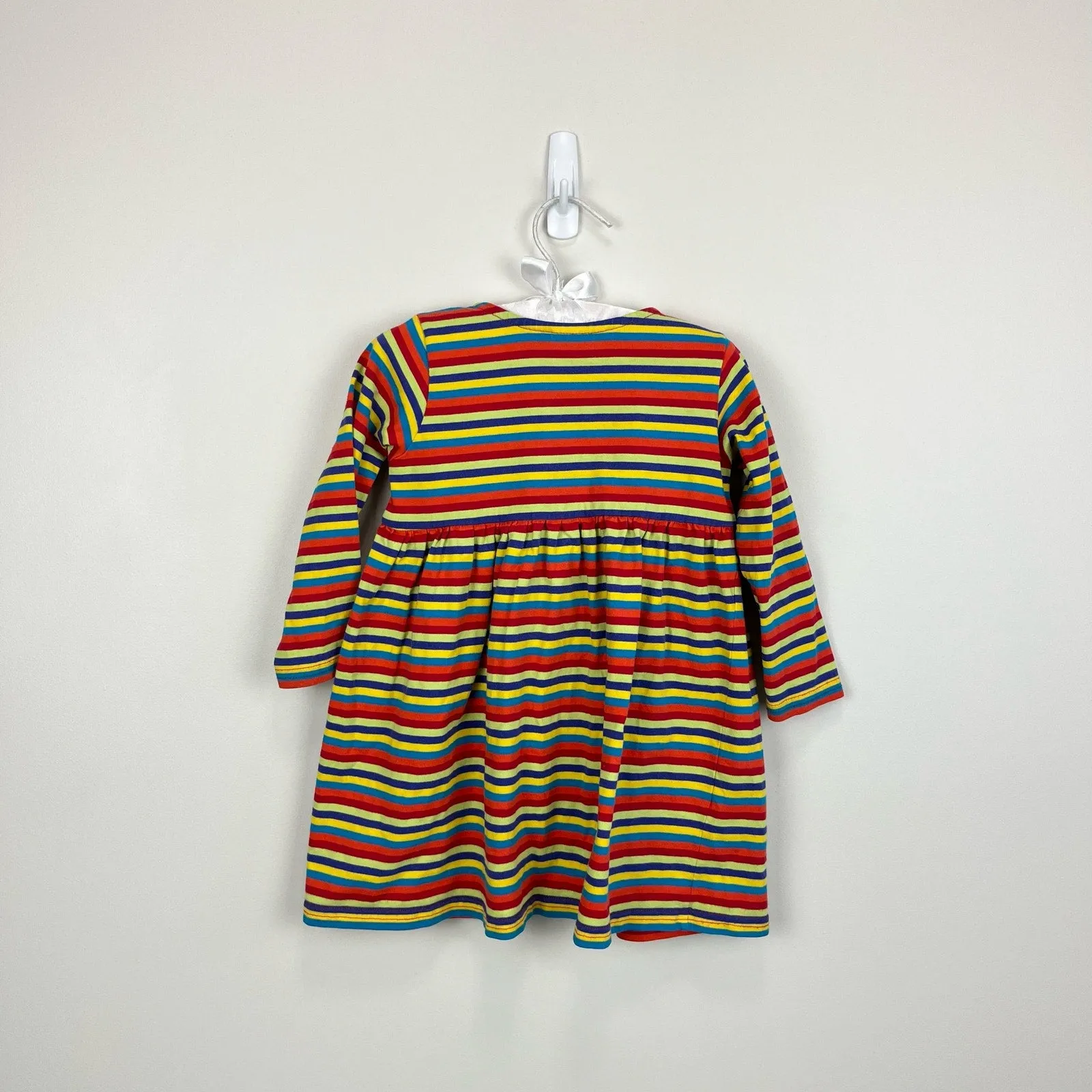 Trendy 2025 Hanna Andersson Long Sleeve Rainbow Striped Play Dress 80 cm 18-24 Months  Last Chance!