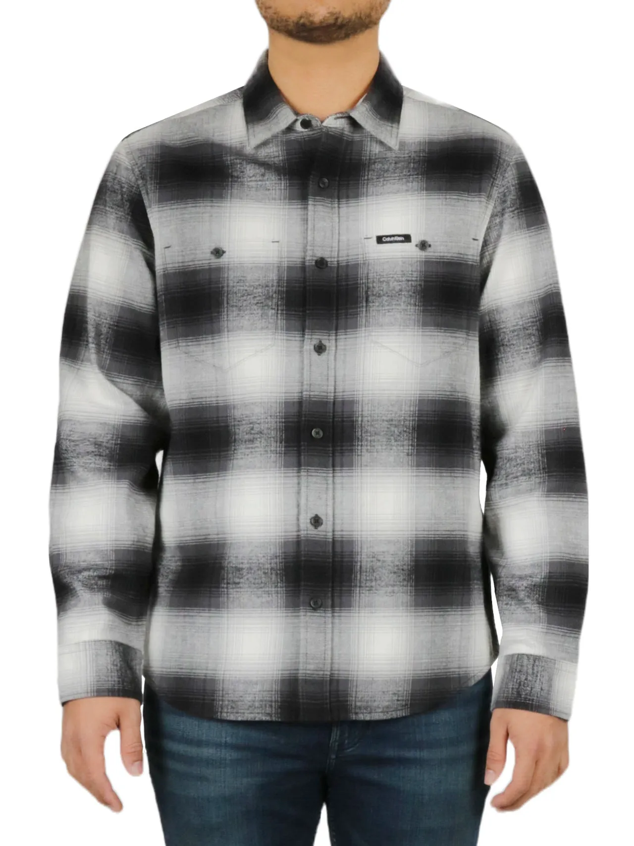 Trendy 2025 Long Sleeves Iconic Patch Flannel Shirt  Dont Miss Out!