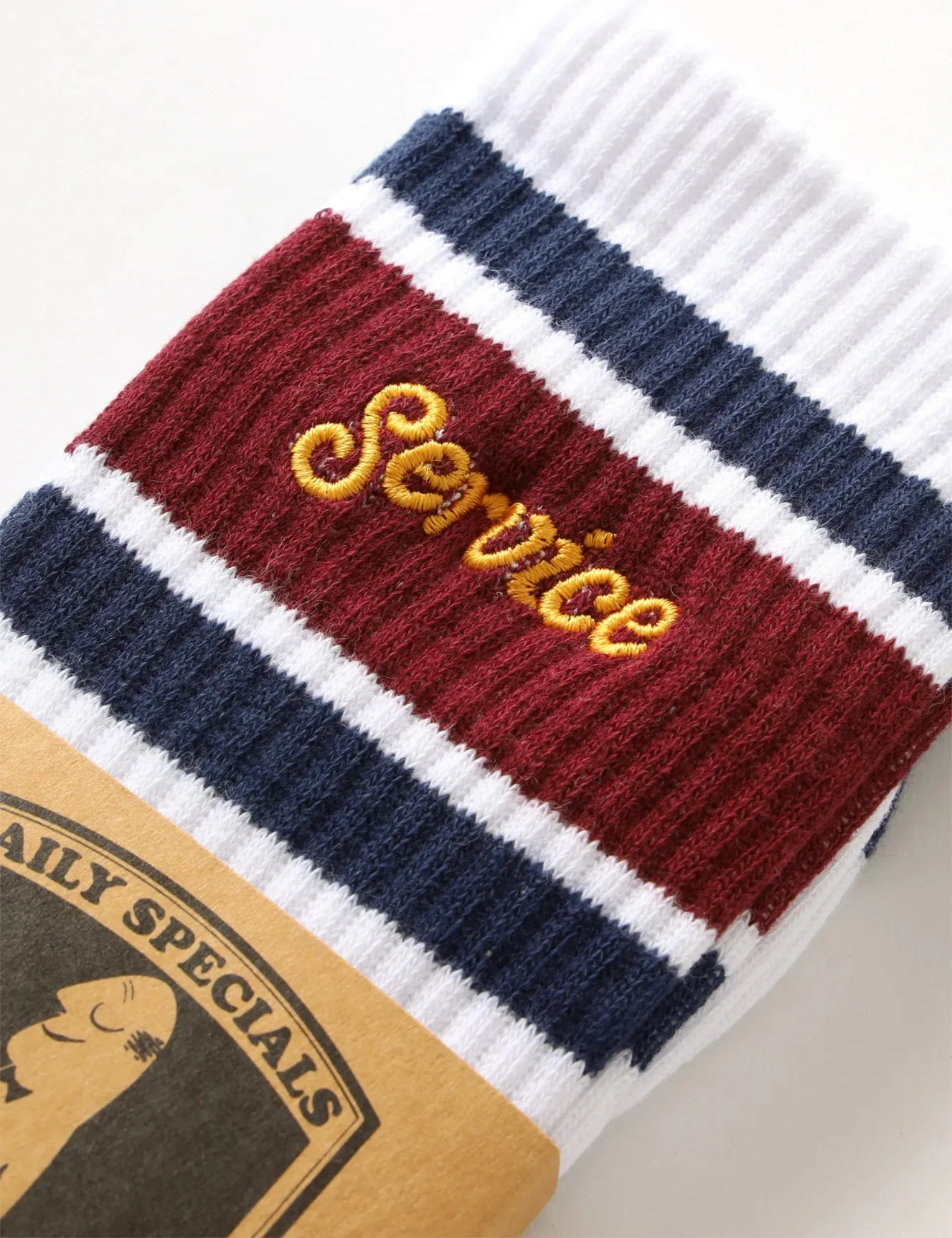 Trendy 2025 Service Works Logo Ringer Socks - White  Limited Stock!