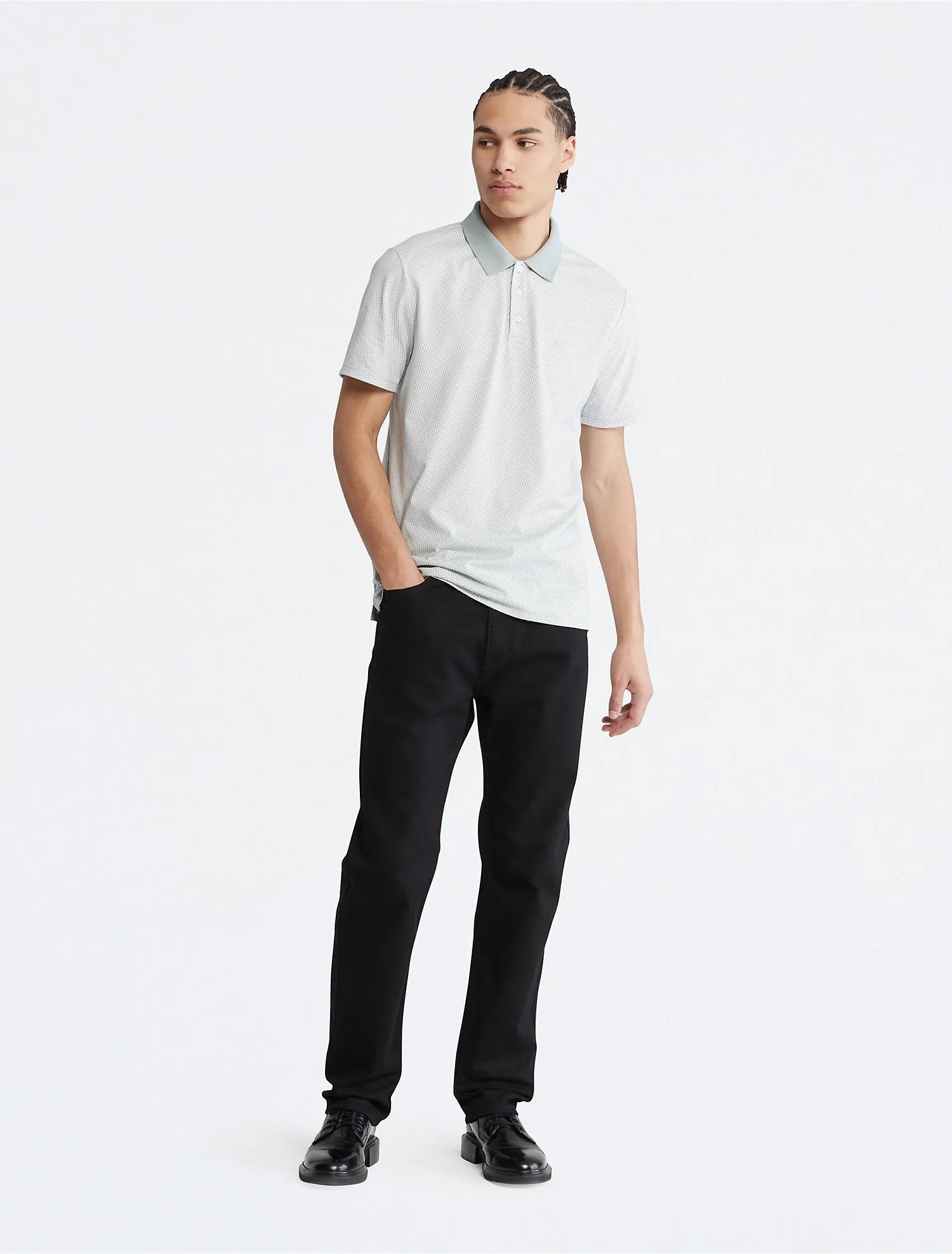 Trendy 2025 SS SMOOTH COTTON MINI GEO POLO  Almost Gone!