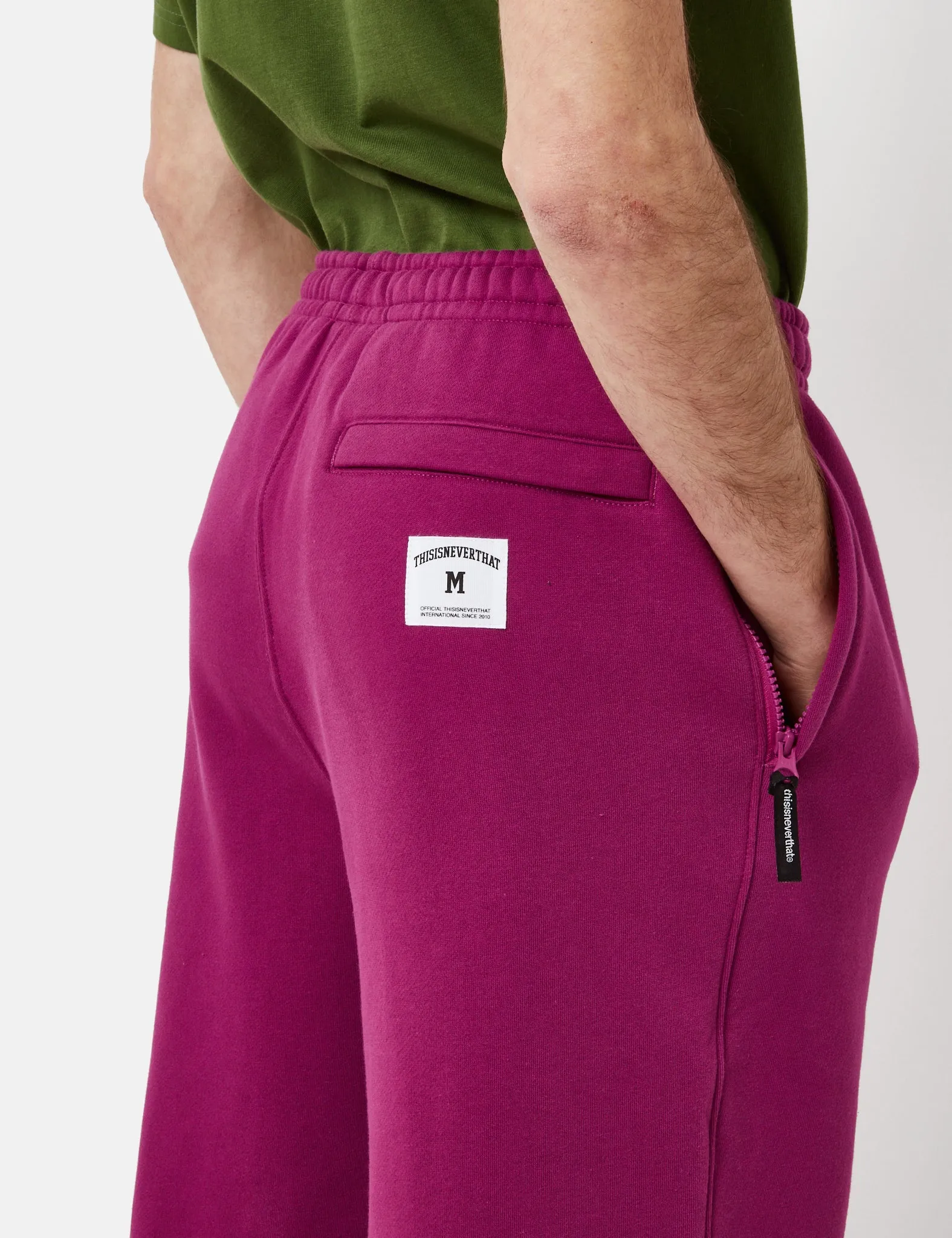 Trendy 2025 Thisisneverthat BIG Sweatpants - Magenta  Limited Stock!