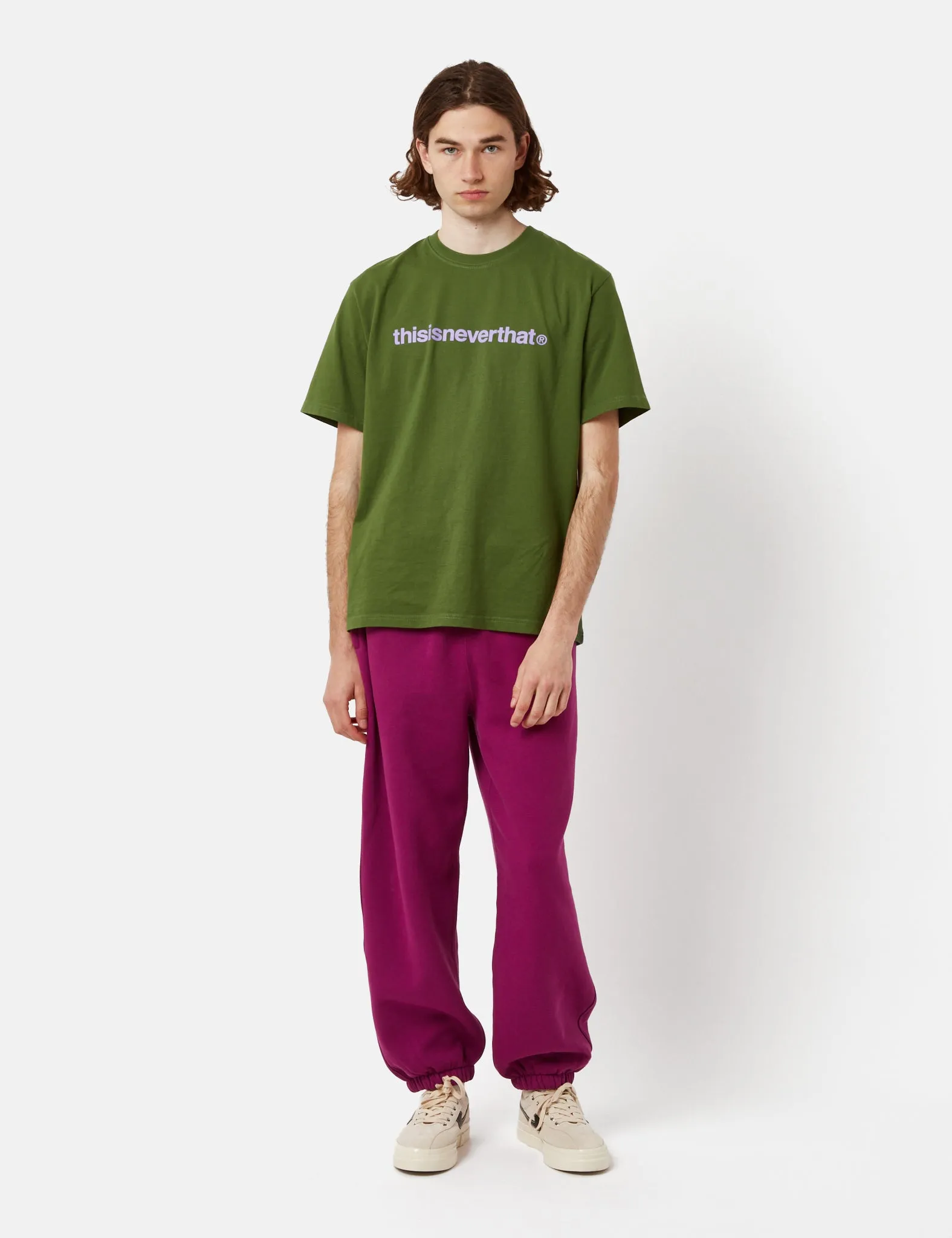 Trendy 2025 Thisisneverthat BIG Sweatpants - Magenta  Limited Stock!