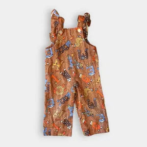Trendy 2025 Vintage 70s Alphabet Dress Up Overalls Toddler  Stylish & Comfortable