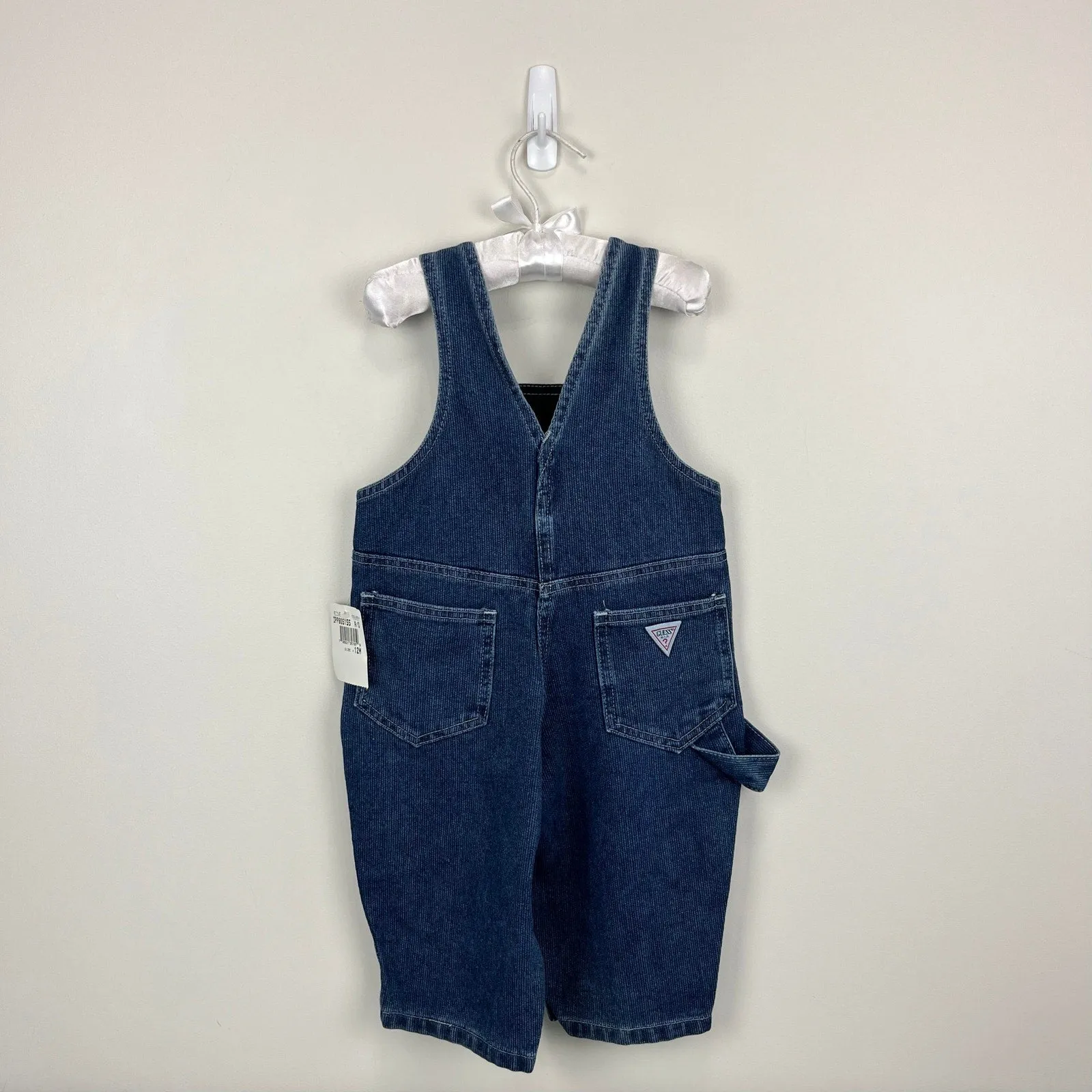 Trendy 2025 Vintage Baby Guess Blue Jean Overalls 12 Months NWT USA  Ends Soon!