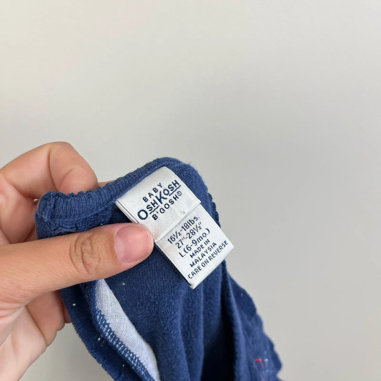 Trendy 2025 Vintage OshKosh B'gosh Navy Jumpsuit 6-9 Months  Dont Miss Out!