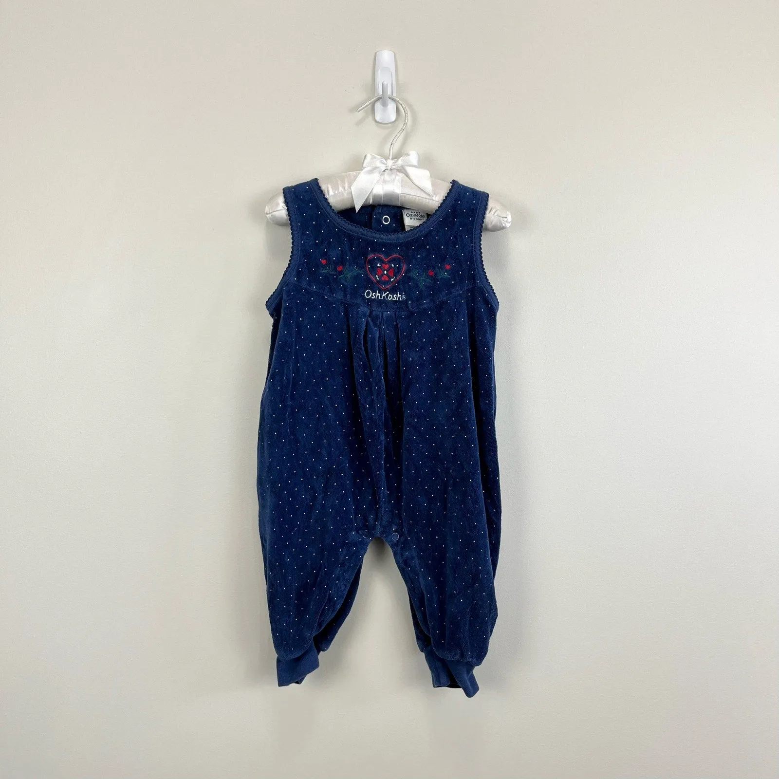Trendy 2025 Vintage OshKosh B'gosh Navy Jumpsuit 6-9 Months  Dont Miss Out!