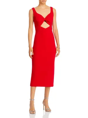 Trendy 2025 Womens Cutout Midi Cocktail and Party Dress  Almost Gone!