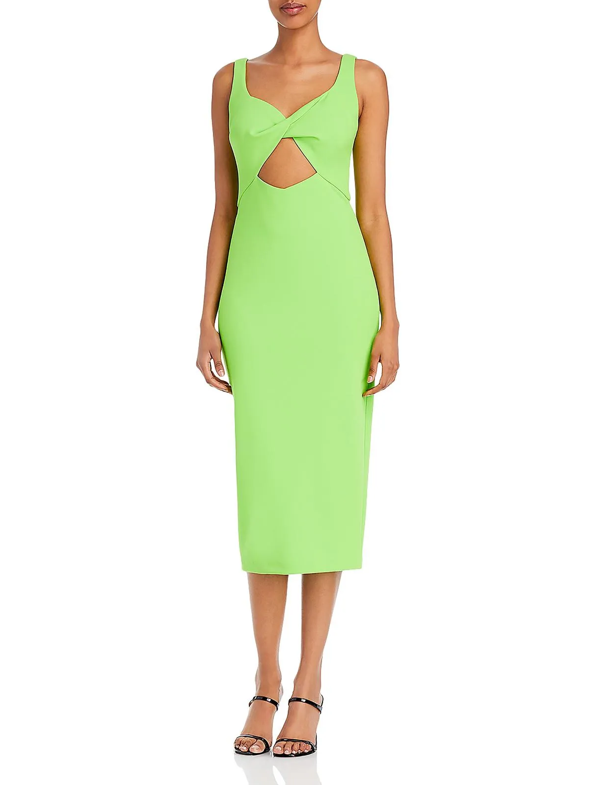 Trendy 2025 Womens Cutout Midi Cocktail and Party Dress  Almost Gone!