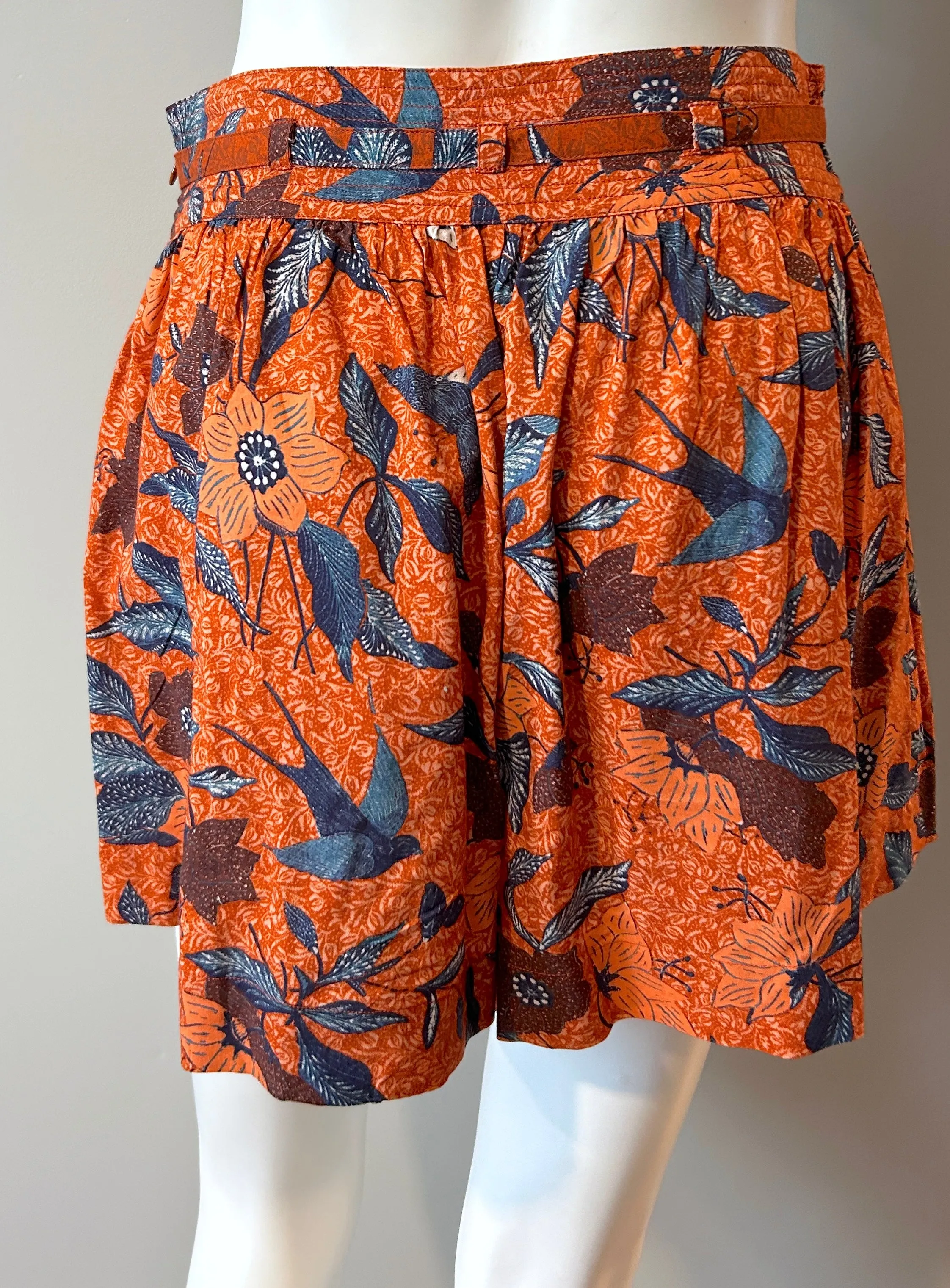 Ulla Johnson High Waisted Printed Shorts Size 2